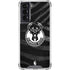 NBA Milwaukee Bucks Animal Print Black Galaxy S22 Clear Case