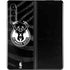 NBA Milwaukee Bucks Animal Print Black Galaxy Z Fold3 5G Skin