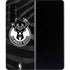 NBA Milwaukee Bucks Animal Print Black Galaxy Z Fold4 5G Skin