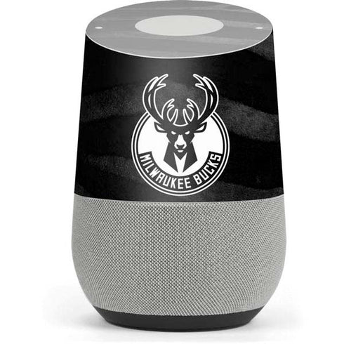 NBA Milwaukee Bucks Animal Print Black Google Home Skin