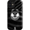 NBA Milwaukee Bucks Animal Print Black iPhone 12 Mini Impact Case