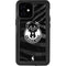 NBA Milwaukee Bucks Animal Print Black iPhone 12 Mini Waterproof Case