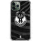 NBA Milwaukee Bucks Animal Print Black iPhone 12 Pro Clear Case