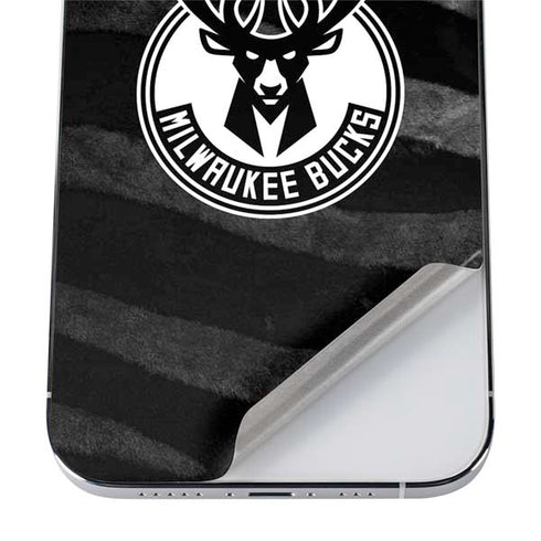 NBA Milwaukee Bucks Animal Print Black iPhone 12 Pro Max Skin