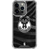 NBA Milwaukee Bucks Animal Print Black iPhone 13 Pro Clear Case