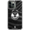 NBA Milwaukee Bucks Animal Print Black iPhone 13 Pro Max Clear Case