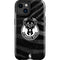 NBA Milwaukee Bucks Animal Print Black iPhone 15 Plus Impact Case