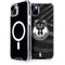 NBA Milwaukee Bucks Animal Print Black iPhone 14 MagSafe Case