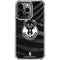 NBA Milwaukee Bucks Animal Print Black iPhone 14 Pro Clear Case