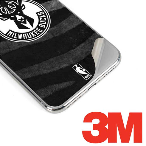 NBA Milwaukee Bucks Animal Print Black iPhone XR Skin
