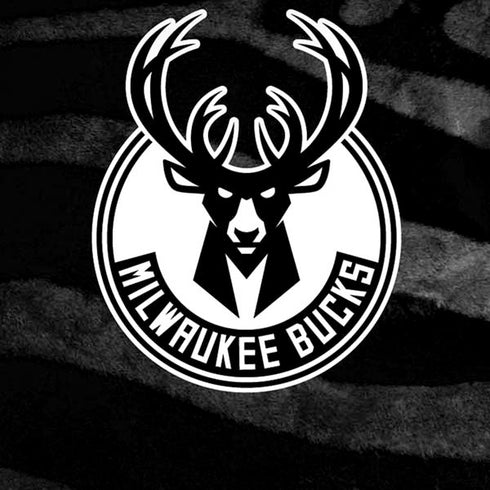 NBA Milwaukee Bucks Animal Print Black iPhone XR Skin