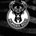 NBA Milwaukee Bucks Animal Print Black iPhone XR Skin