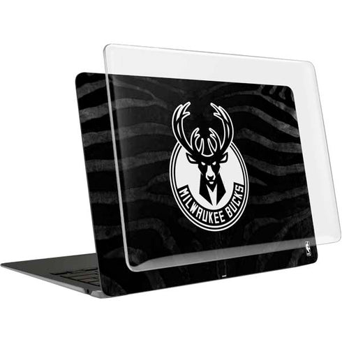 NBA Milwaukee Bucks Animal Print Black MacBook Air 13in (2020) Case plus Skin