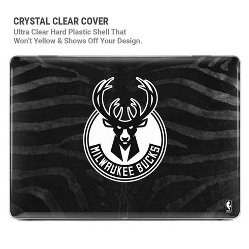 NBA Milwaukee Bucks Animal Print Black MacBook Pro 15in (2016-19) Case plus Skin