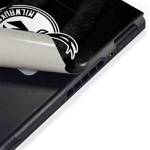 NBA Milwaukee Bucks Animal Print Black Nintendo Switch Bundle Skin