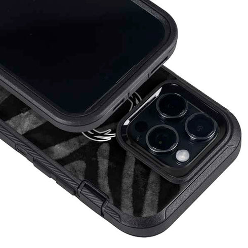 NBA Milwaukee Bucks Animal Print Black Otterbox Defender iPhone Skin