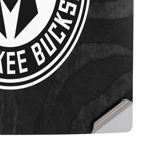 NBA Milwaukee Bucks Animal Print Black PS5 Console Skin