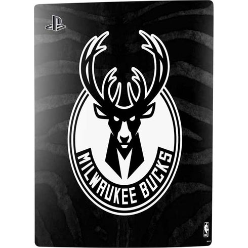 NBA Milwaukee Bucks Animal Print Black PS5 Digital Edition Bundle Skin