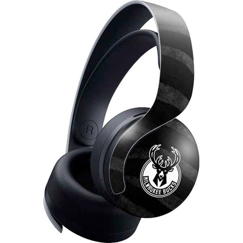NBA Milwaukee Bucks Animal Print Black PULSE 3D Wireless Headset for PS5 Skin
