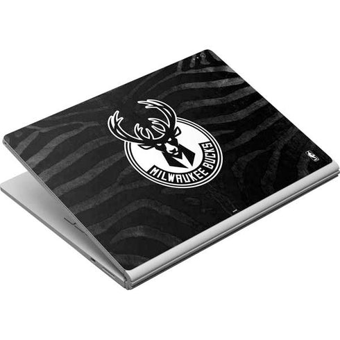 NBA Milwaukee Bucks Animal Print Black Surface Book Skin