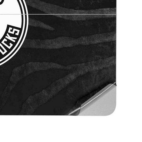 NBA Milwaukee Bucks Animal Print Black Surface Laptop Studio Skin
