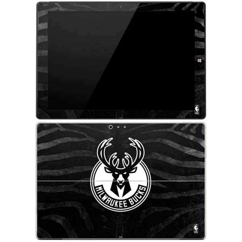 NBA Milwaukee Bucks Animal Print Black Surface Pro 3 Skin