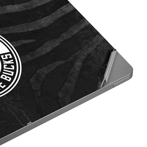 NBA Milwaukee Bucks Animal Print Black Universal Laptop 11in (8.8 x 6.2in) Skin