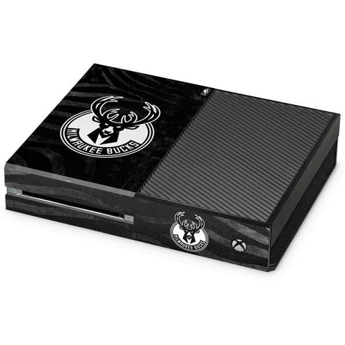 NBA Milwaukee Bucks Animal Print Black Xbox One Console Skin