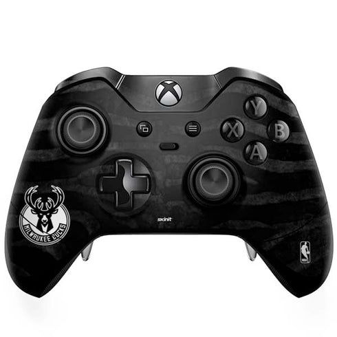 NBA Milwaukee Bucks Animal Print Black Xbox One Elite Controller Skin