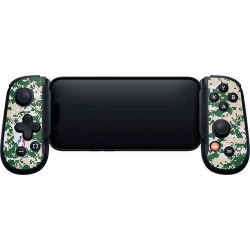 NBA Milwaukee Bucks Camo Digi Backbone One for iPhone Game Controller Skin