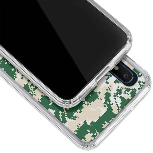 NBA Milwaukee Bucks Camo Digi Galaxy A10e Clear Case
