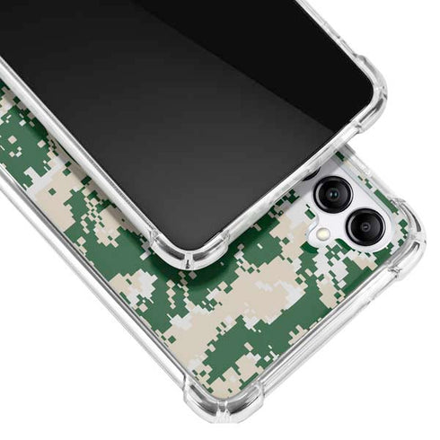 NBA Milwaukee Bucks Camo Digi Galaxy A14 5G Clear Case