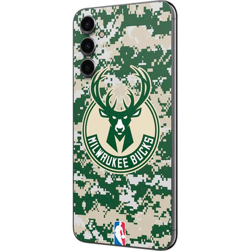 NBA Milwaukee Bucks Camo Digi Galaxy A14 5G Skin