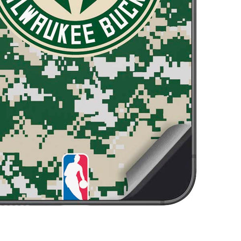 NBA Milwaukee Bucks Camo Digi Galaxy A14 5G Skin