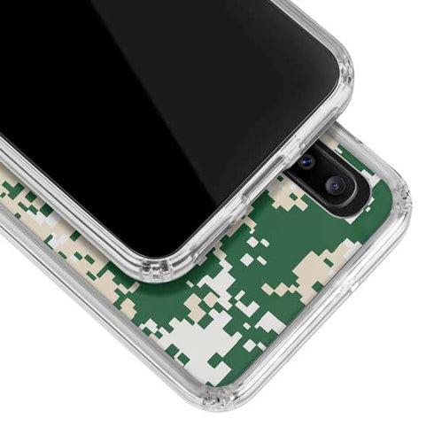 NBA Milwaukee Bucks Camo Digi Galaxy A20 Clear Case