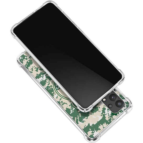 NBA Milwaukee Bucks Camo Digi Galaxy A32 5G Clear Case