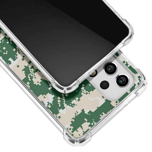NBA Milwaukee Bucks Camo Digi Galaxy A53 5G Clear Case