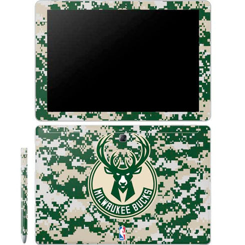 NBA Milwaukee Bucks Camo Digi Galaxy Book 12in Skin