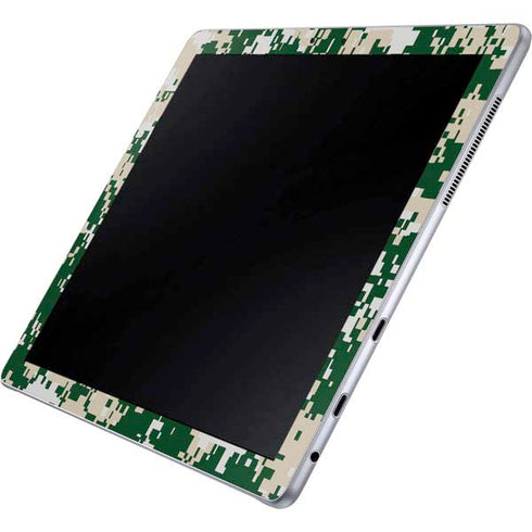 NBA Milwaukee Bucks Camo Digi Galaxy Book 12in Skin