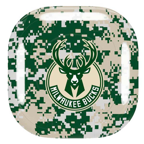 NBA Milwaukee Bucks Camo Digi Galaxy Buds Pro Skin