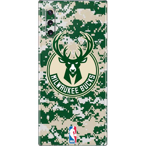 NBA Milwaukee Bucks Camo Digi Galaxy Note 10 Skin