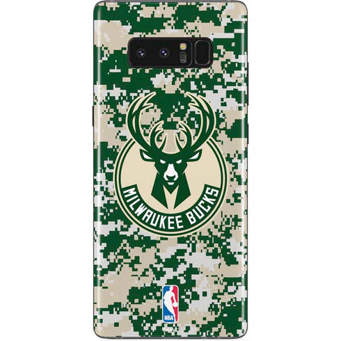NBA Milwaukee Bucks Camo Digi Galaxy Note 8 Skin