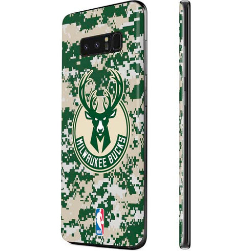 NBA Milwaukee Bucks Camo Digi Galaxy Note 8 Skin