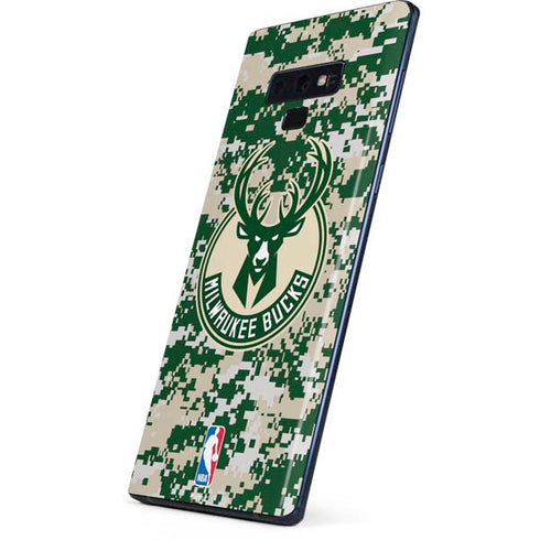 NBA Milwaukee Bucks Camo Digi Galaxy Note 9 Skin