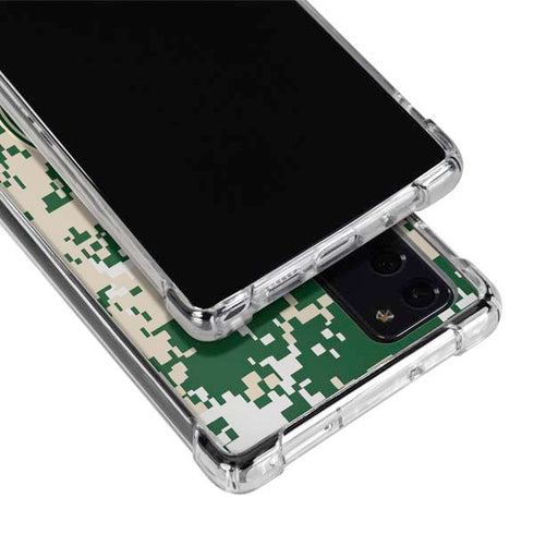 NBA Milwaukee Bucks Camo Digi Galaxy Note20 5G Clear Case