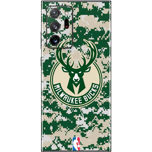 NBA Milwaukee Bucks Camo Digi Galaxy Note20 Ultra 5G Skin
