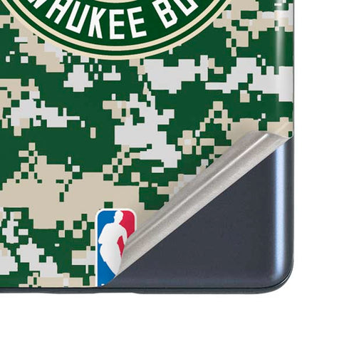 NBA Milwaukee Bucks Camo Digi Galaxy S20 Fan Edition Skin