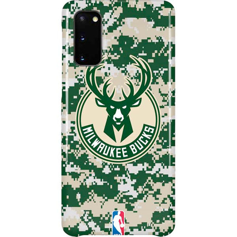 NBA Milwaukee Bucks Camo Digi Galaxy S20 Lite Case