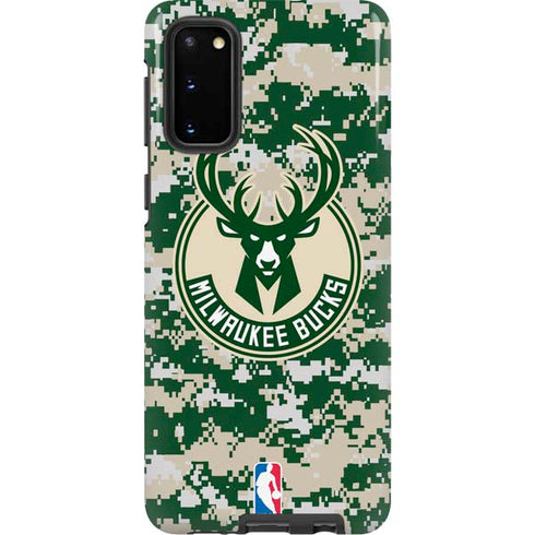 NBA Milwaukee Bucks Camo Digi Galaxy S20 Pro Case