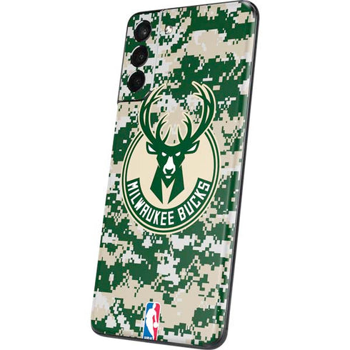 NBA Milwaukee Bucks Camo Digi Galaxy S21 Plus 5G Skin